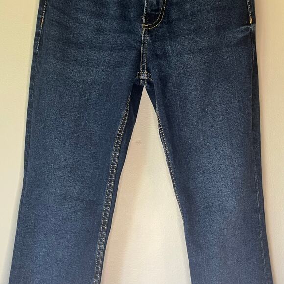 Zara Dark Wash Cropped Bootcut Jean Size 2 - Picture 7 of 11